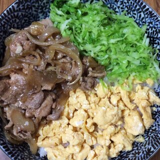 三色丼